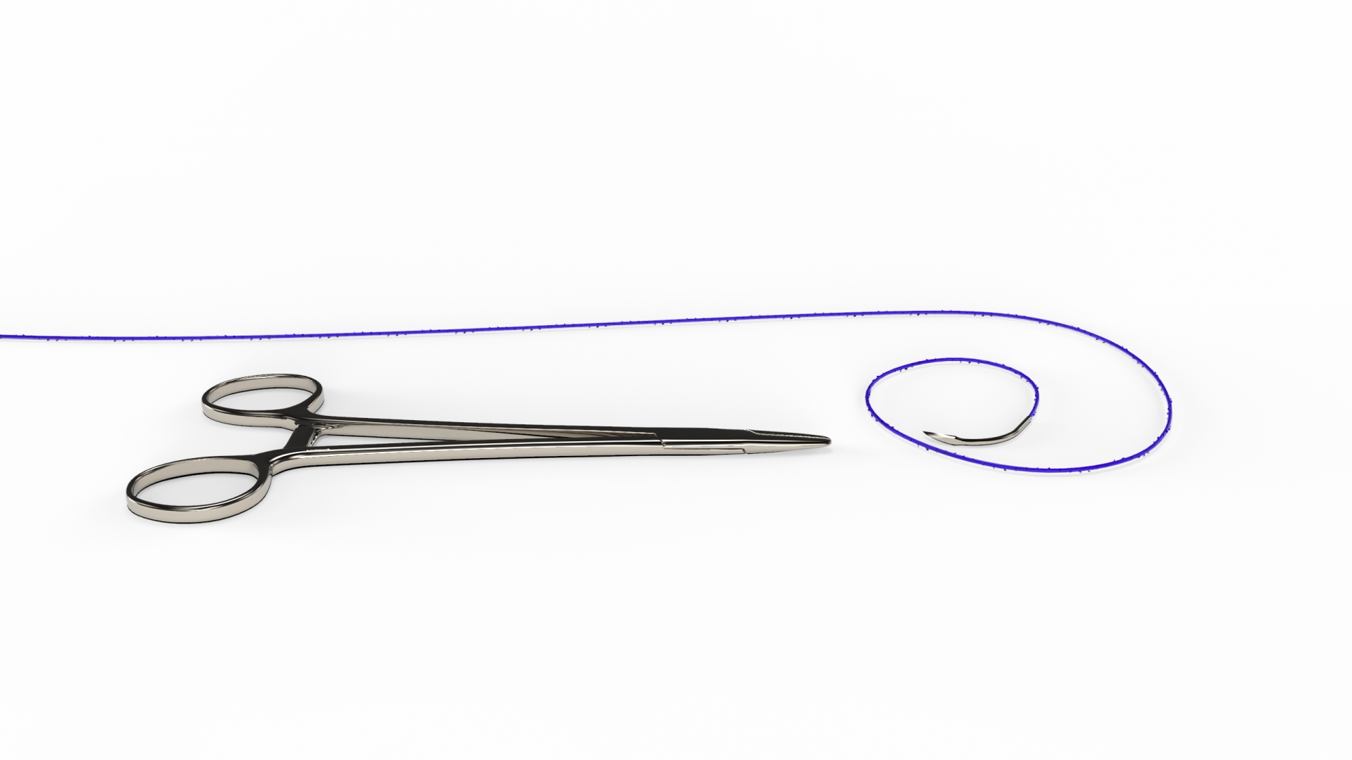 Quill with needle holder